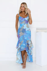 Timeless Glow Maxi Dress Blue